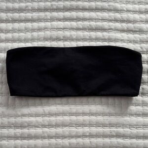 TANK AIR Black Strapless Bandeau Top